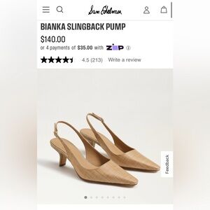 Sam Edelman Bianka kitten heel Size 6